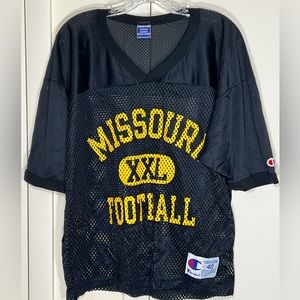 VINTAGE CHAMPION MIZZOU PRACTICE JERSEY SIZE MEDIUM MISSOURI TIGERS